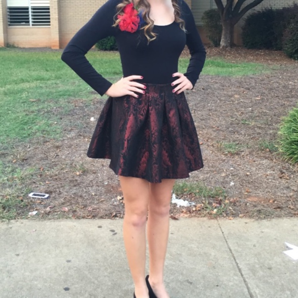 She & Sky Formal Mini Skirt